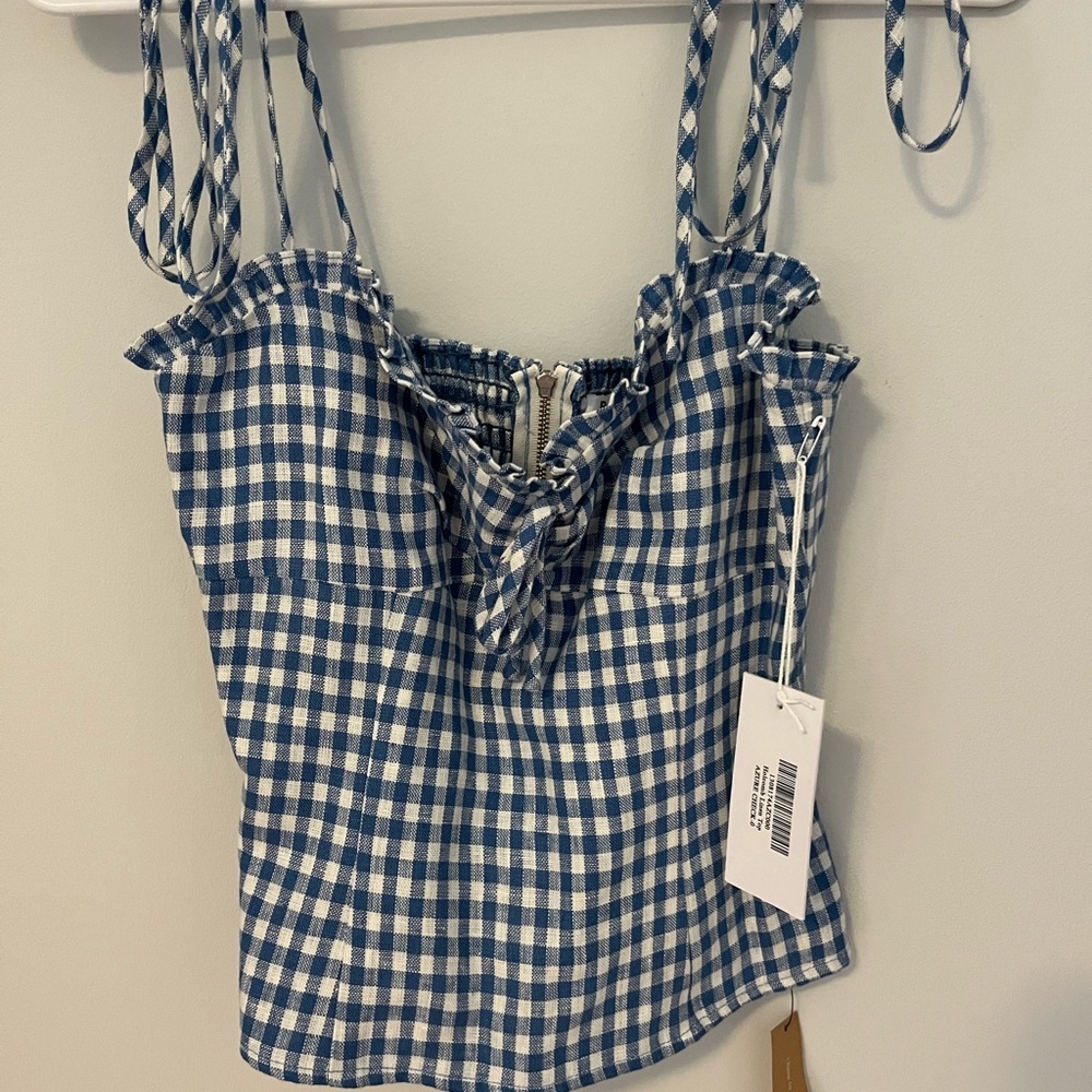 Reformation Holcomb Linen Top